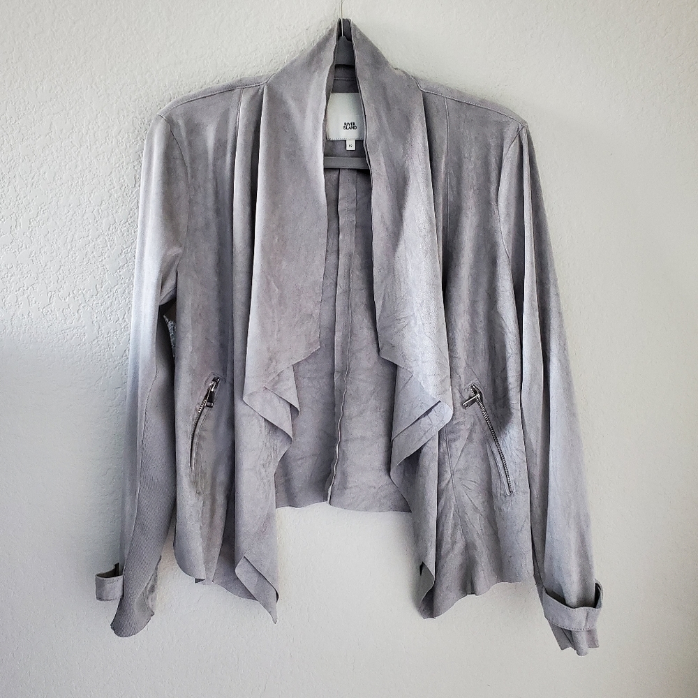 River Island light weight drape waterfall open style jacket